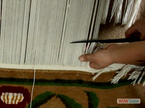 Removing the finished carpet